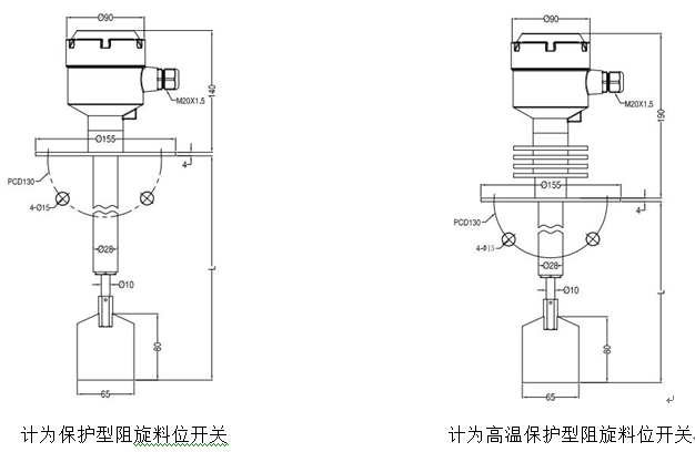 保護型阻旋料位開關應用中的優勢和特點